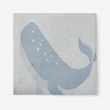 Whale Cotton Knit Baby Blanket