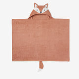 Rust Fox Hooded Baby Bath Wrap