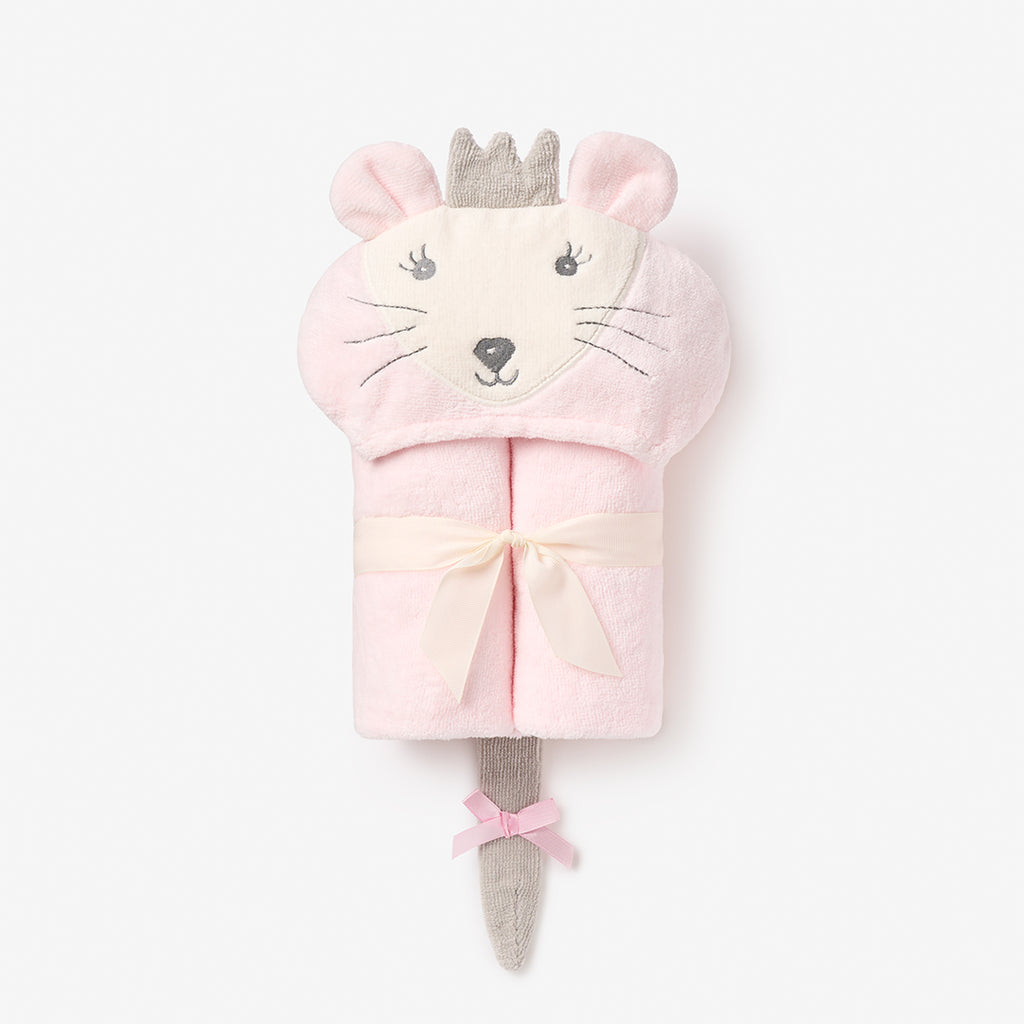 Mouse Hooded Baby Bath Wrap
