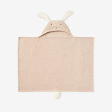 Taupe Bunny Hooded Baby Bath Wrap