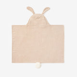 Taupe Bunny Hooded Baby Bath Wrap