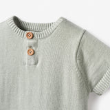 On the Farm Knit Henley + Organic Muslin Short Set