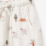 On the Farm Knit Henley + Organic Muslin Short Set