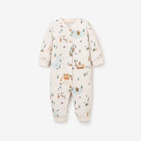 Whimsical Winter Wonderland Printed Fleece Jumpsuit