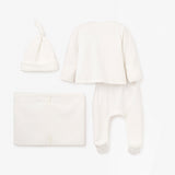 Whisper White Velour Layette Set