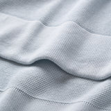 Pale Blue Sofia + Finn Knit Baby Blanket