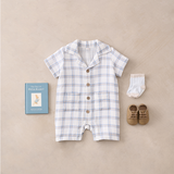 Plaid Organic Muslin Shortall