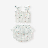 Strawberry Picnic Smocked Tie Top w/ Bloomer