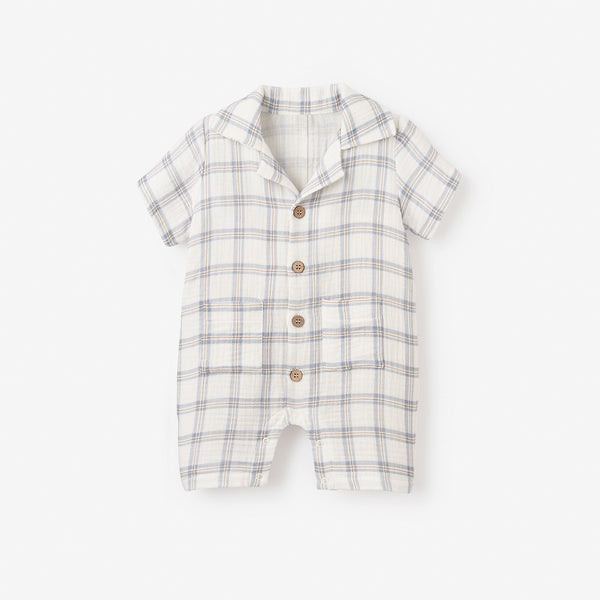 Plaid Organic Muslin Shortall