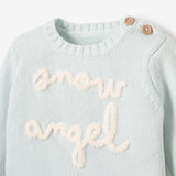 Snow Angel Sweater Skirt Set & Pom Hat