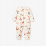 Dinosaur Organic Printed Fleece Jumpsuit