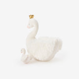 Mama + Baby Swan Plush Toy Set