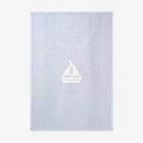 Nautical Cotton Cable Knit Blanket