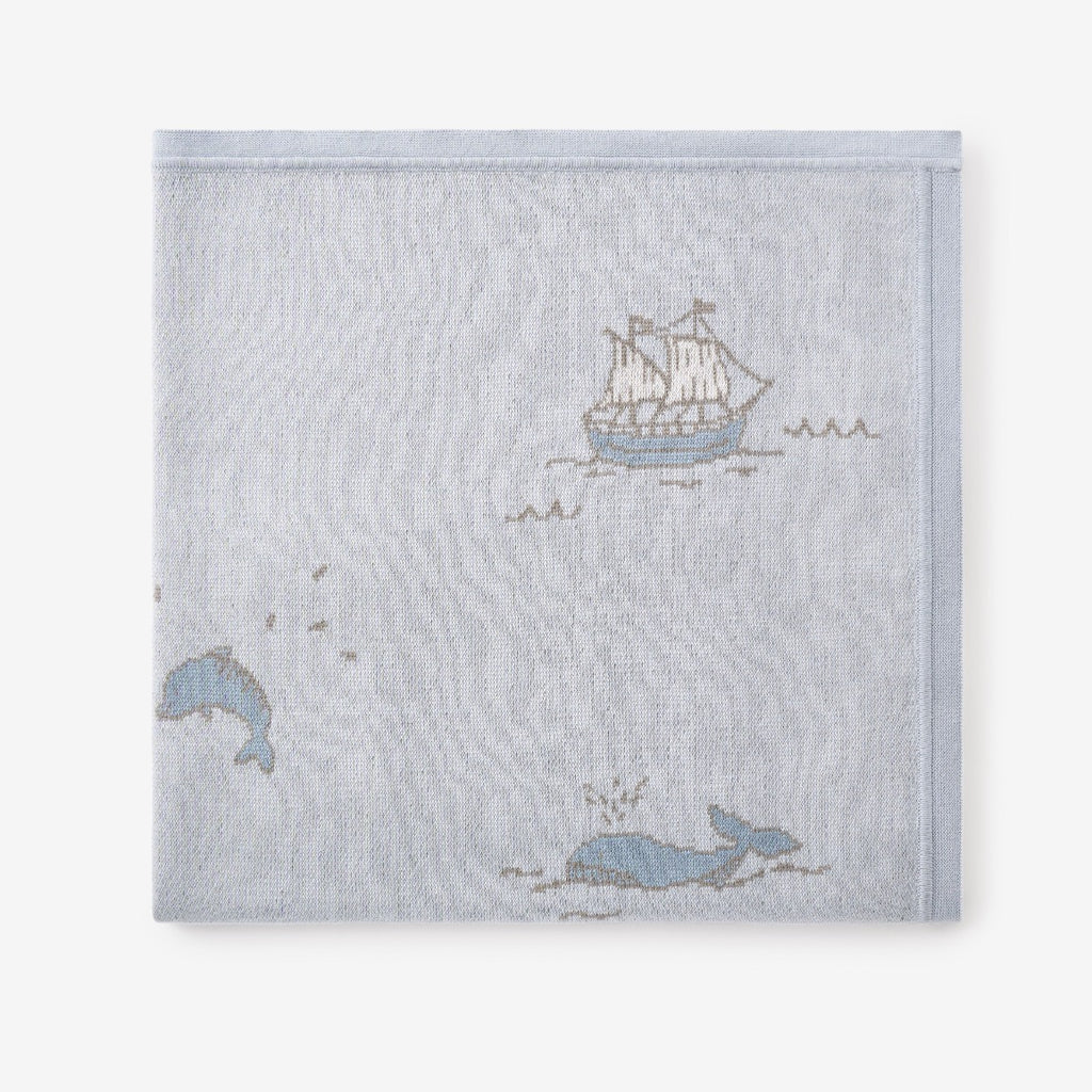 Sea Creature Cotton Knit Blanket