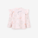 Pink Sea Magic Flutter Sleeve Baby Rash Guard