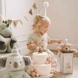 Birthday Print Organic Cotton Muslin Jumpsuit