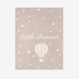 Taupe Hot Air Balloon Feather Knit Baby Blanket