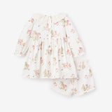 Magical Mouse Print Mini Cord Lace Collar Dress + Bloomer Set