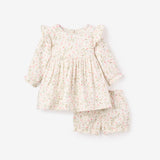 Folklore Floral Organic Muslin Dress+ Bloomer