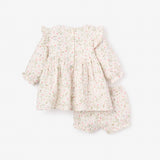 Folklore Floral Organic Muslin Dress+ Bloomer