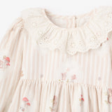Magical Mouse Cameo Stripe Mini Cord Lace Collar Dress + Bloomer Se