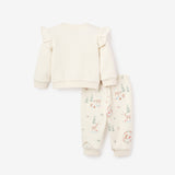 Forest Holiday Embroidered Organic Fleece Set