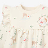 Forest Holiday Organic Print Fleece Set