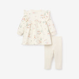 Forest Holiday Organic Print Fleece Set