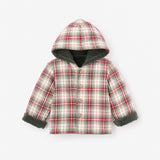 Velvet/Winter Tartan Reversible Coat