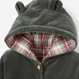 Velvet/Winter Tartan Reversible Coat