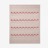 Mushroom Fairisle Knit Baby Blanket