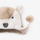 Wolf Aviator Plush Baby Hat