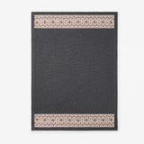 Charcoal Acorn Fairisle Knit Baby Blanket