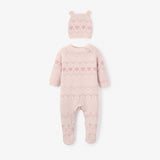 Love Fairisle Jumpsuit + Hat Set 2pc