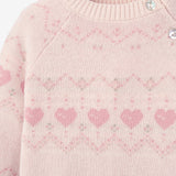Love Fairisle Jumpsuit + Hat Set 2pc