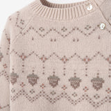 Acorn Fairisle Sweater, Footed Pant + Hat Set 3pc