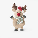 Holiday Plush & Knit Rattle Basket - 12PC