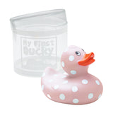 Pink Polka Dot Rubber Duckie