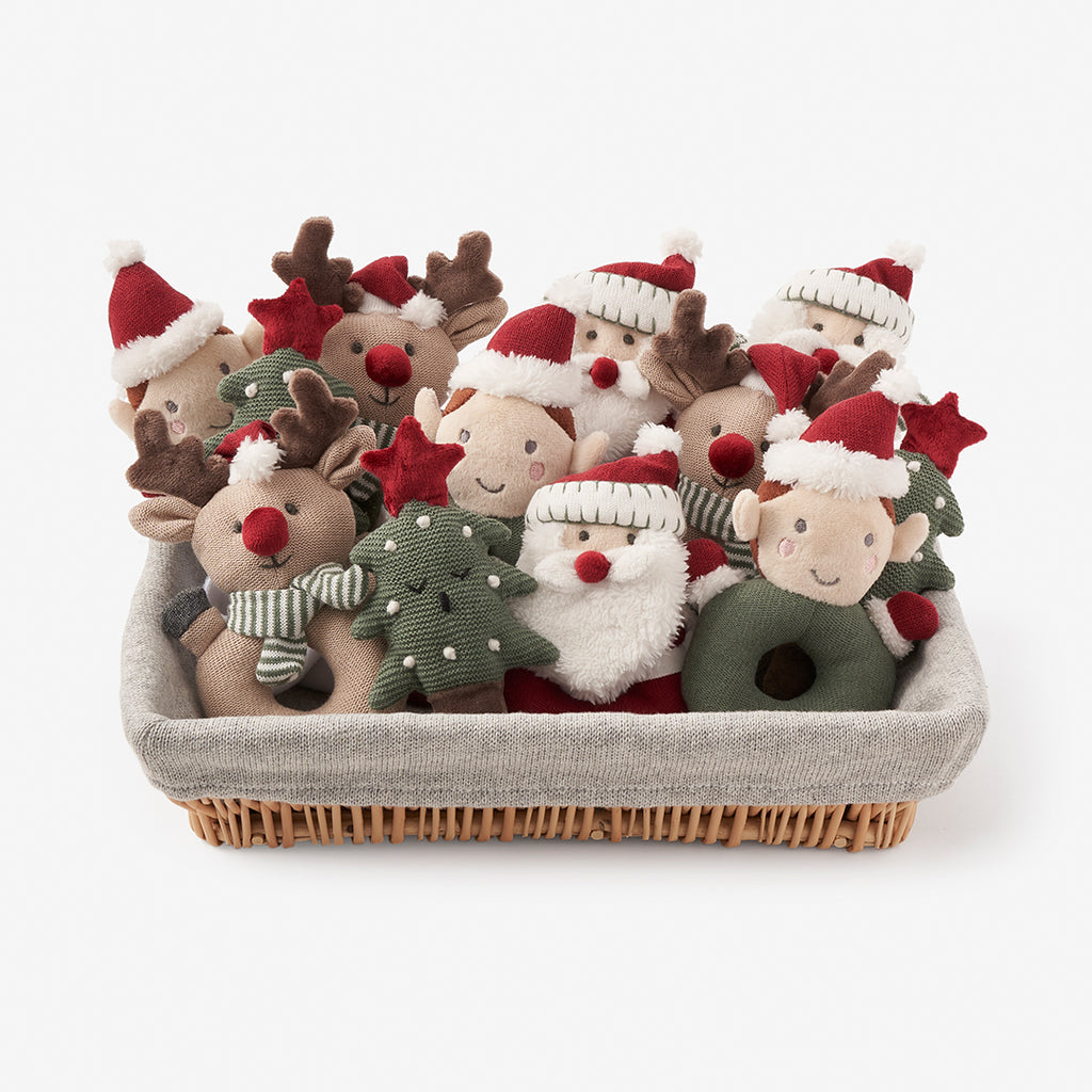 Holiday Rattle Basket- 12PC