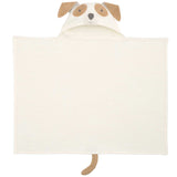 Tan Puppy Hooded Baby Bath Wrap