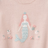 Mermaid Cotton Knit Bubble Romper