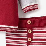 Santa Baby Varsity Jacket & Striped Pant Set