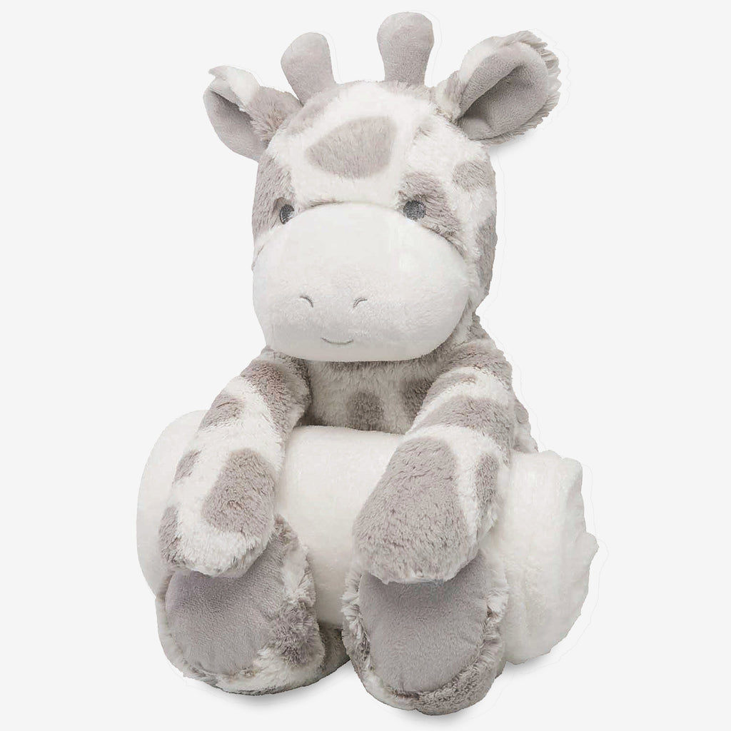 Giraffe Bedtime Huggie Plush Toy with Blanket