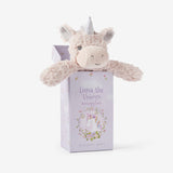 Luna Unicorn Snuggler Plush Security Blanket w/ Gift Box