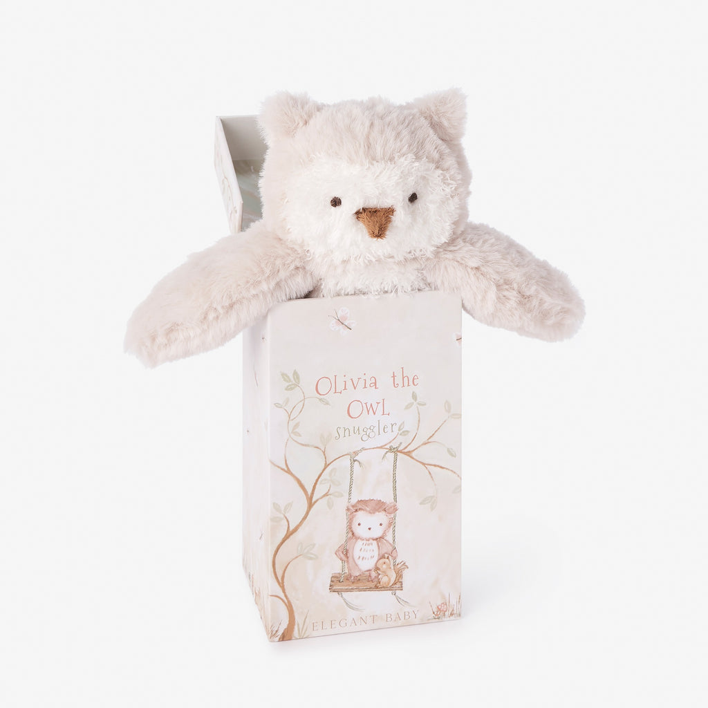 Olivia the Owl Snuggler Plush Security Blanket w/ Gift Box