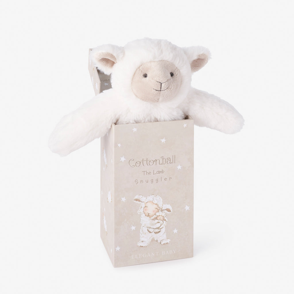 Cottonball the Lamb Snuggler Plush Security Blanket w/ Gift Box
