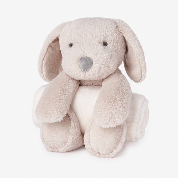 Puppy Bedtime Huggie Plush Toy with Blanket