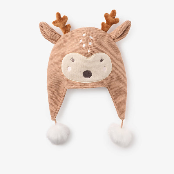 Fawn Aviator Knit Baby Hat