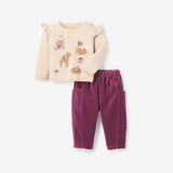 Forest Family Sweater + Velvet Pant Set