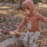 Dinosaur Hooded Sweater + Plaid Pant Set